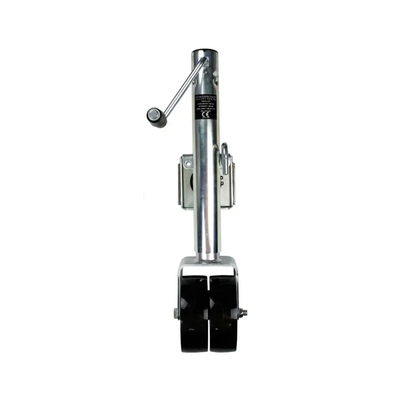 Powerwinch Utility Series 1500-Lb Weld-On Double-Wheel Jack With Zinc Finish 1