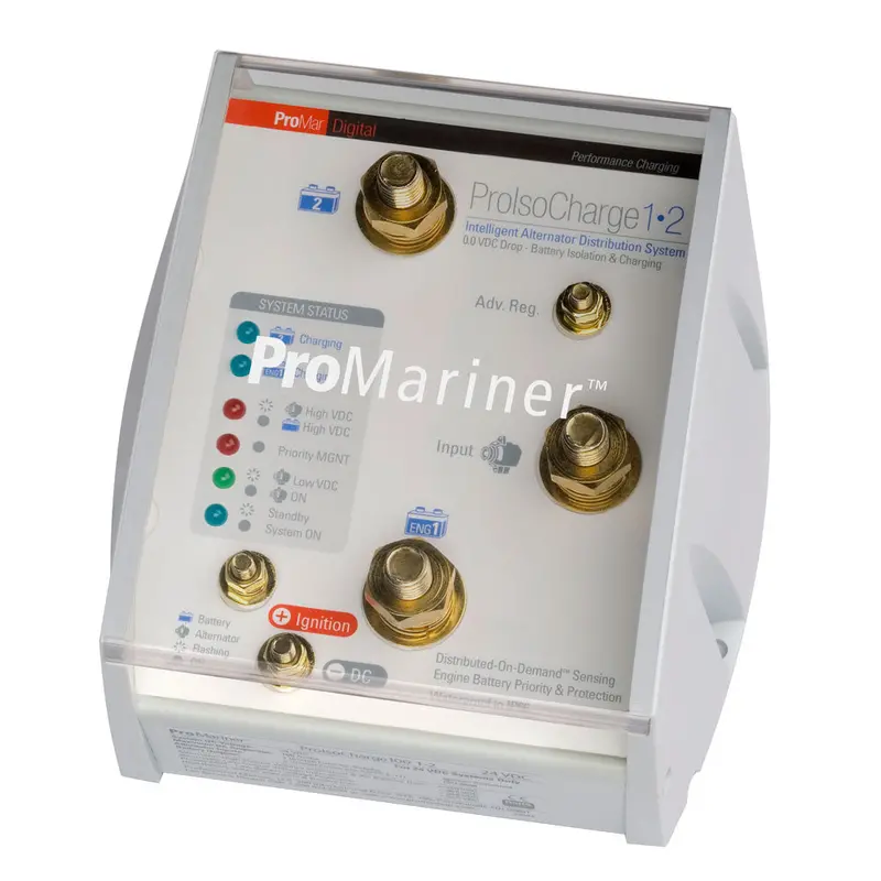 Promariner Proisocharge 180A Battery Isolator — 1 Alternator, 2 Batteries 1