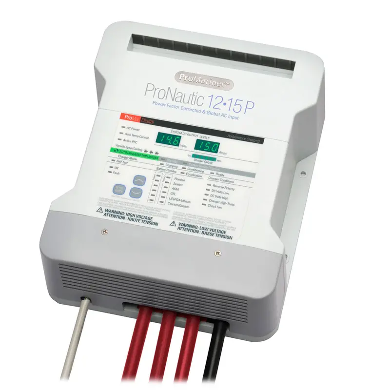 Promariner Pronautic 1215P – 12V, 15-Amp, 3-Bank Marine Battery Charger 1