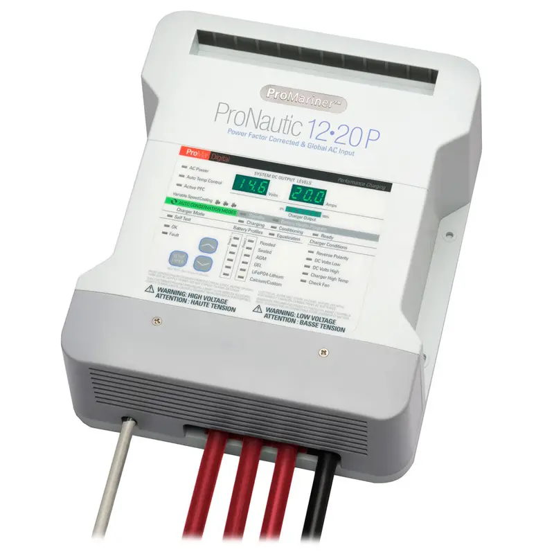 Promariner Pronautic 1220P – 12V, 20-Amp, 3-Bank Marine Battery Charger 1