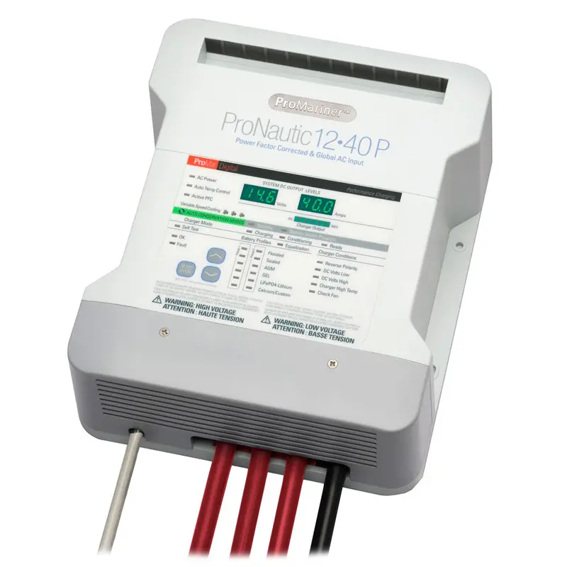 Promariner Pronautic 1240P – 12V, 40-Amp, 3-Bank Marine Battery Charger 1