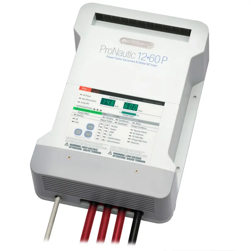Promariner Pronautic 1260P – 12V, 60-Amp, 3-Bank Marine Battery Charger 1
