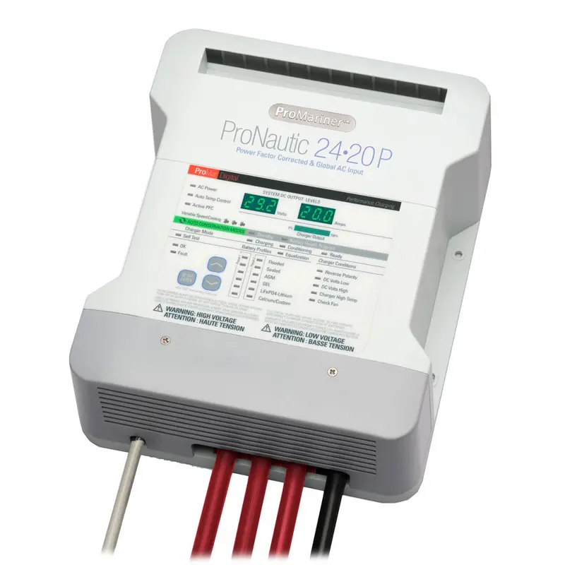 Promariner Pronautic 2420P – 24V, 20-Amp, 3-Bank Marine Battery Charger 1