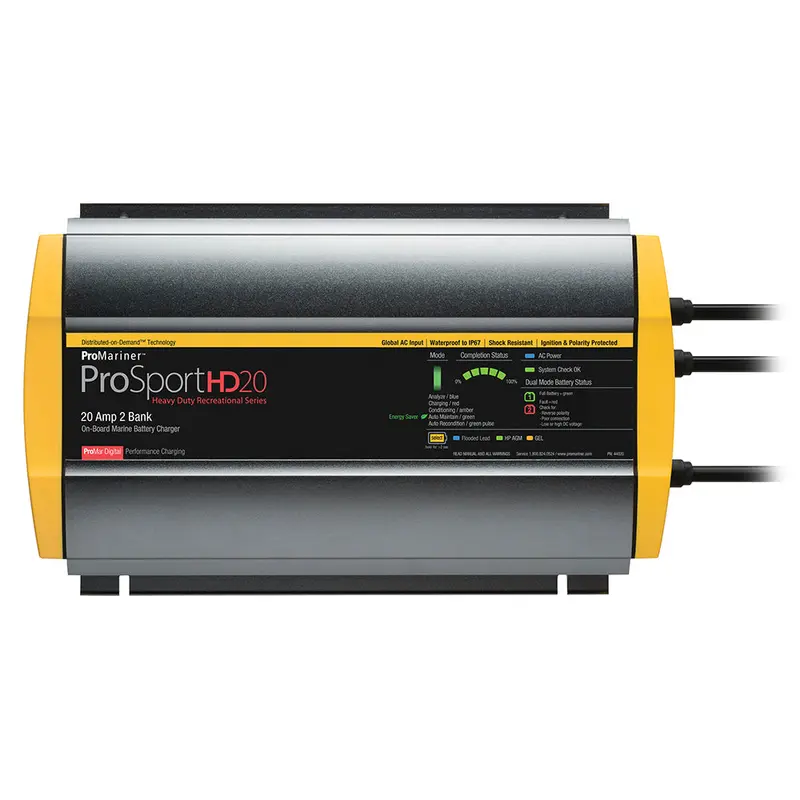 Promariner Prosporthd 20 Gen 4 – 20A, 2-Bank Marine Battery Charger (Model 44020) 1