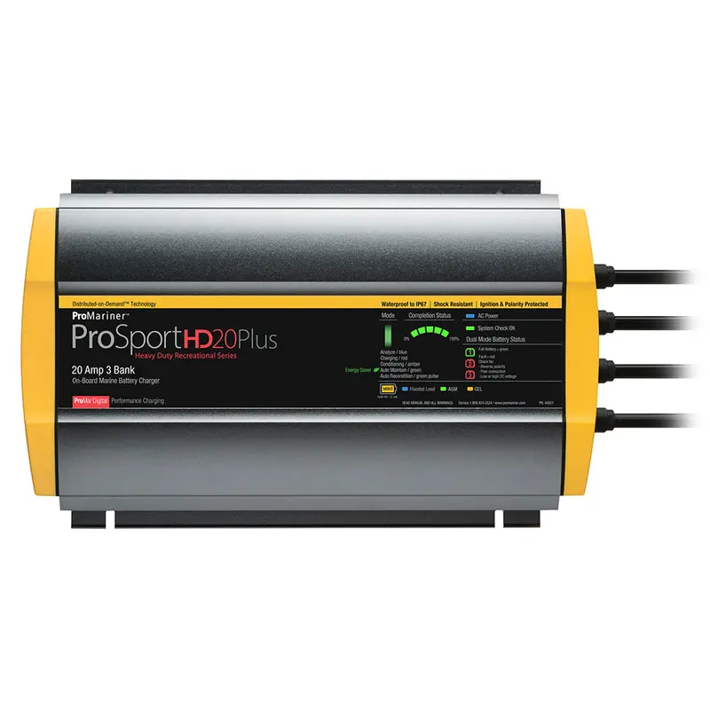 Promariner Prosporthd 20 Plus Gen 4 – 20A, 3-Bank Marine Battery Charger (Model 44021) 1
