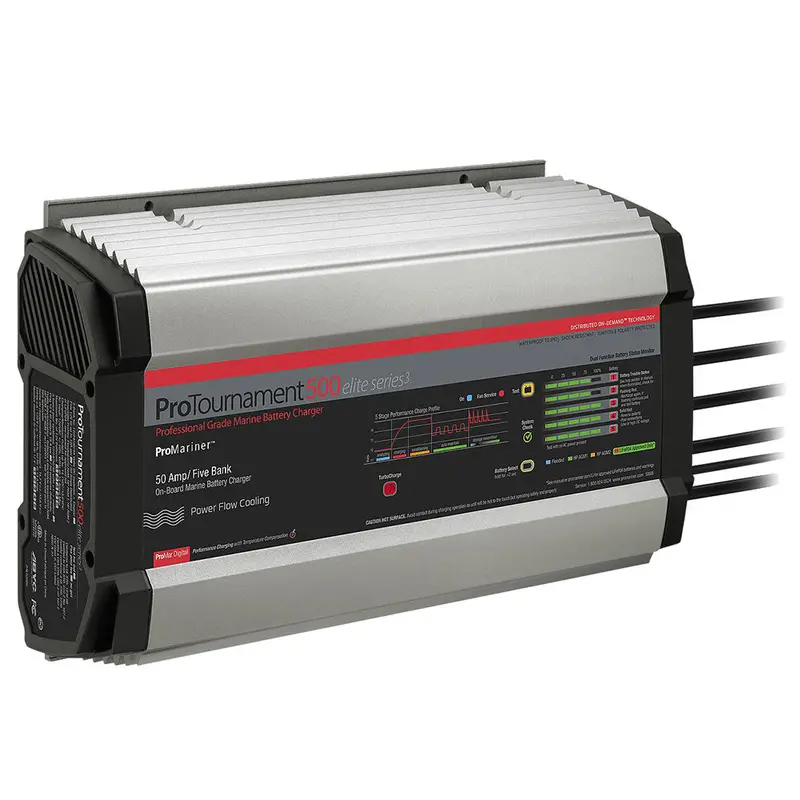 Promariner Protournament 500 Elite Series3 – 5-Bank Onboard Marine Battery Charger 1