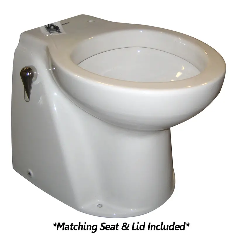 Raritan Atlantes Freedom Vortex-Vac Toilet – White, Freshwater Solenoid, Smart Control, 12V 1