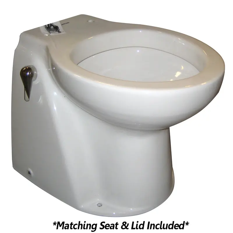 Raritan Atlantes Freedom Vortex-Vac Toilet – White, Remote Intake Pump, Momentary Handle, 12V 1