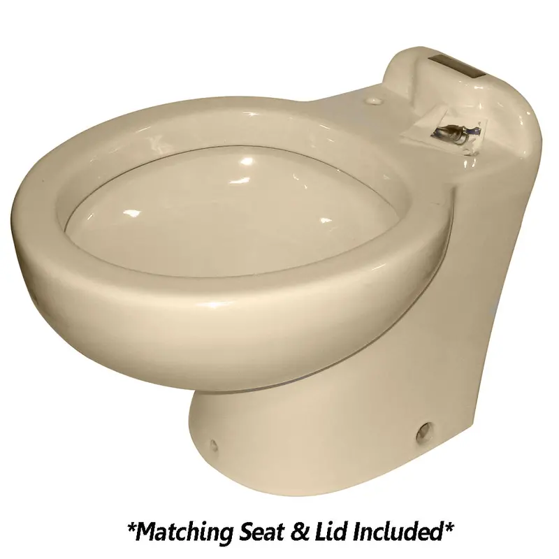 Raritan Marine Elegance Toilet – Bone Finish – 12V Remote Intake Pump + Multi-Function Controller – Model 220Ahr01201 1