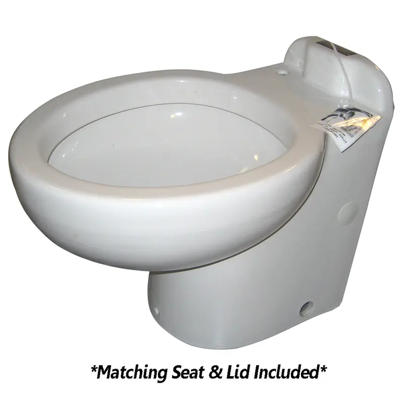 Raritan Marine Elegance Toilet – White Finish – 12V Freshwater Solenoid + Multi-Function Controller – Model 220Hf01201 1