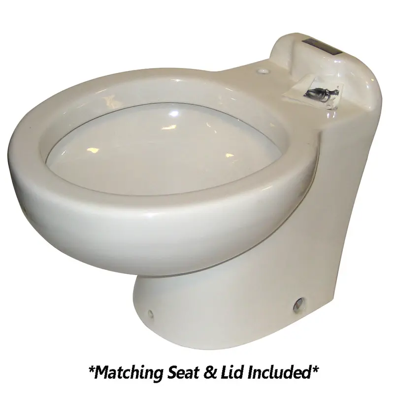 Raritan Marine Elegance Toilet – White Finish – 12V Remote Intake Pump + Multi-Function Controller – Model 220Hr01201 1