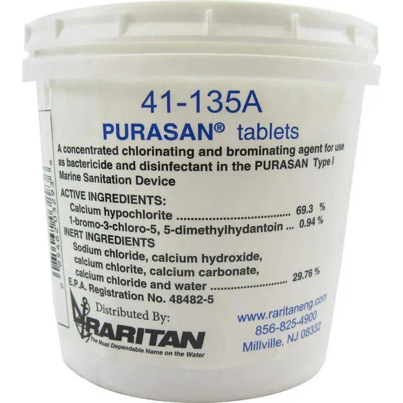 Raritan Purasan Ex Refill Tablets – 6-Tablet Tub For Marine Sanitation (Model 41-135A) 1