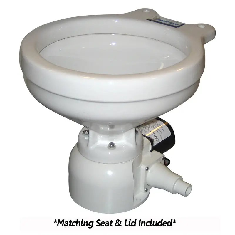 Raritan Sea Era Smart Marine Toilet – 12V Remote Intake, Straight Or 90° Discharge, Marine-Size Model 1
