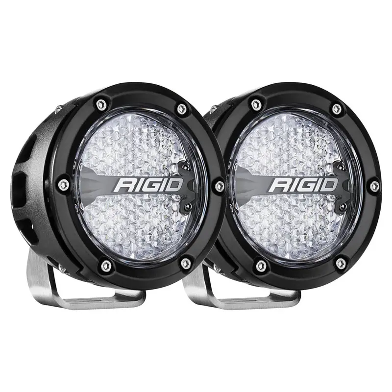 Rigid 360-Series Rgbw 4-Inch Off-Road Driving Lamp – Diffused Beam With Rgbw Backlight Pods (Pair) 1