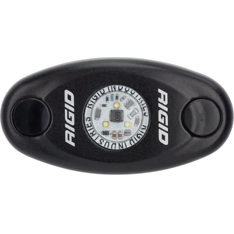 Rigid A-Series Black Low-Power Led Light – Single Amber Fixture (480343) 1