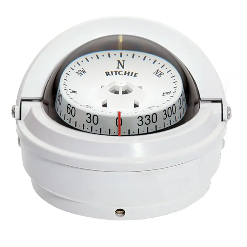 Ritchie S-87W Voyager Surface-Mount Compass – White Dial, Marine Navigation Tool 1