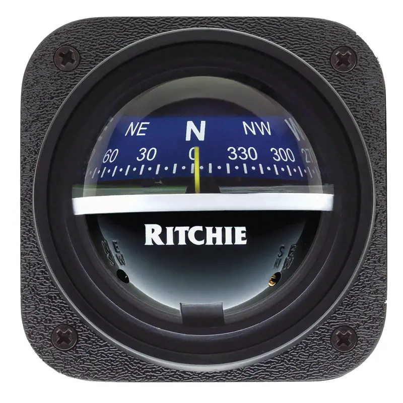Ritchie V-537B Explorer Bulkhead-Mount Compass – Blue Dial, Stylish & Functional Design 1