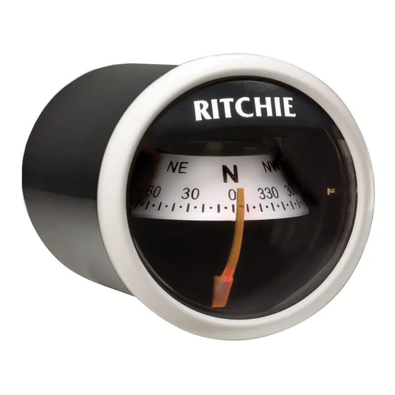 Ritchie X-23Ww Ritchiesport Marine Compass – Dash-Mounted, White/Black Dial [X-23Ww] 1