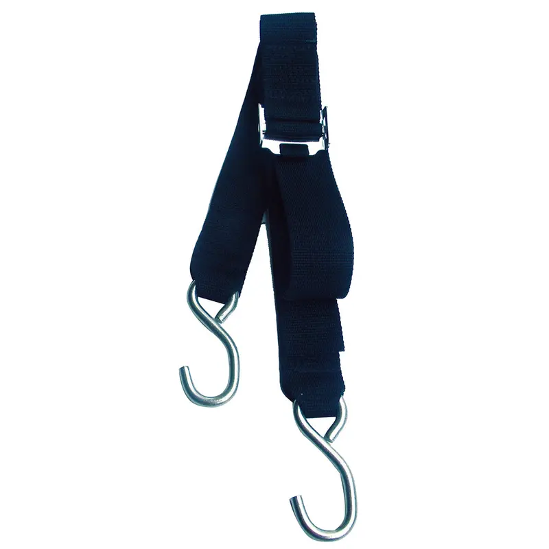 Rod Saver 2-Inch Stainless Steel Roller Buckle Gunwale Tie-Down – 16 Inches 1