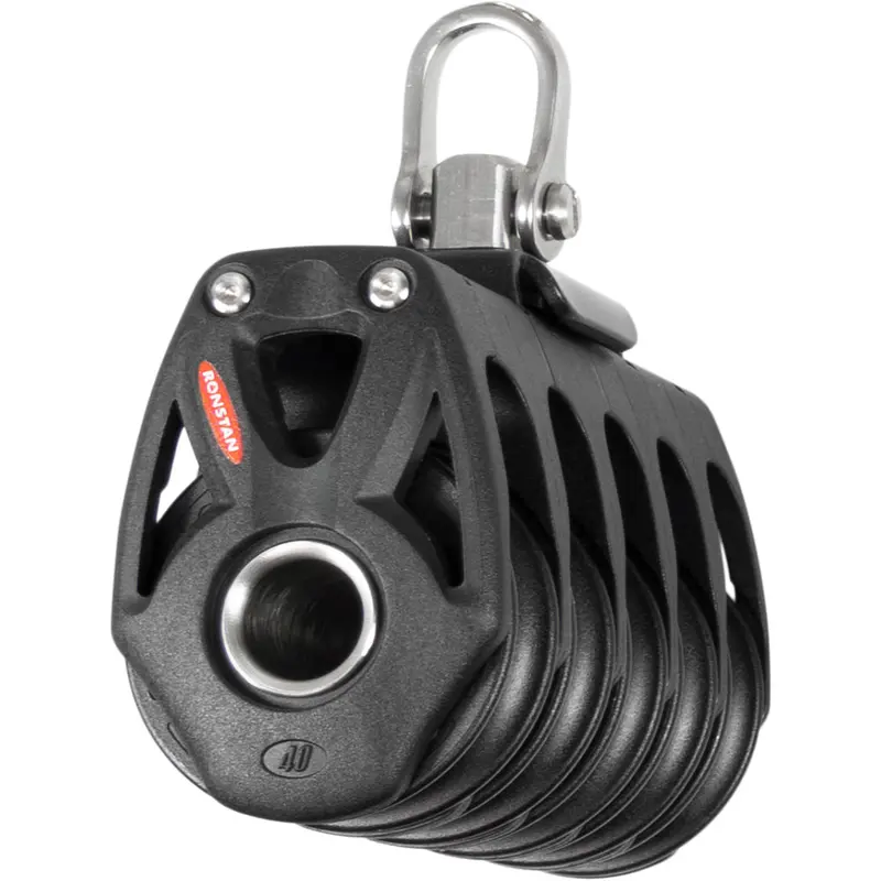 Ronstan Series 40 Orbit Bb Quin Block With Swivel Shackle – High-Load Marine Pulley 1