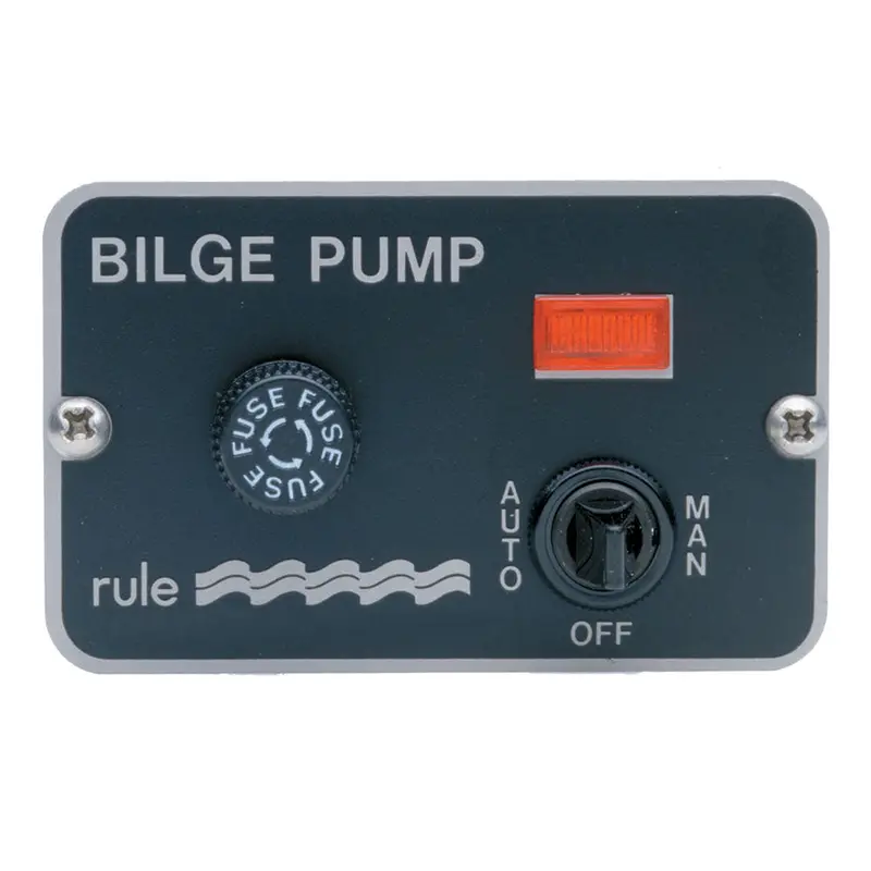 Rule Deluxe 3-Position Illuminated Panel Switch For 24/32Vdc Auto-Float Systems 1