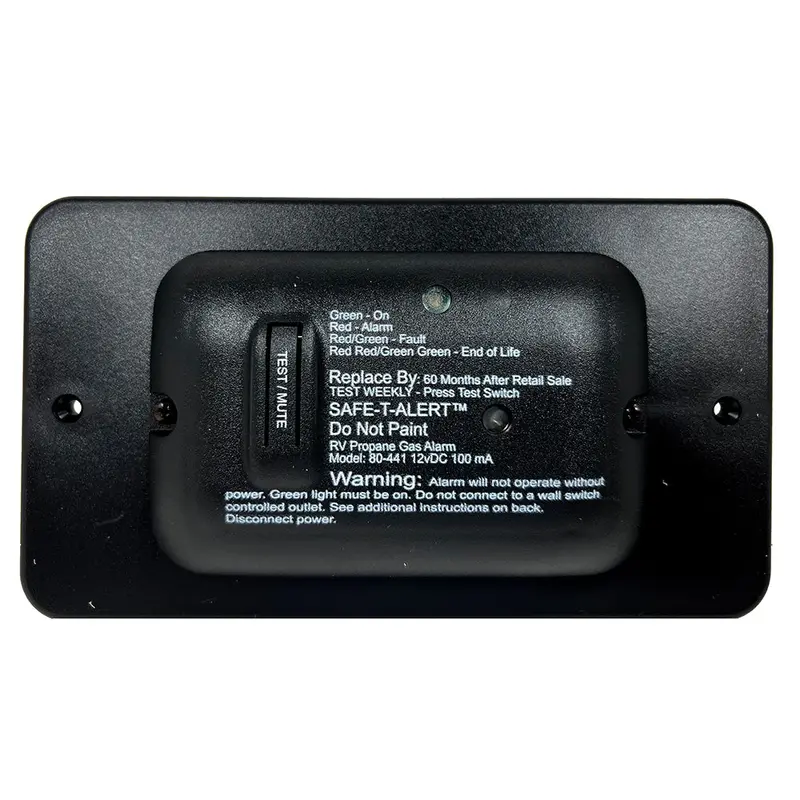 Safe-T-Alert 80-Series Black Propane Gas Detector – 12V Dc Powered (80-441-Bl-Tr) 1