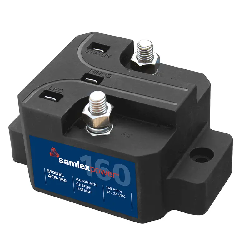 Samlex Acr-160 Automatic Charge Relay – 160A Dual-Battery Isolator For 12V/24V Systems 1