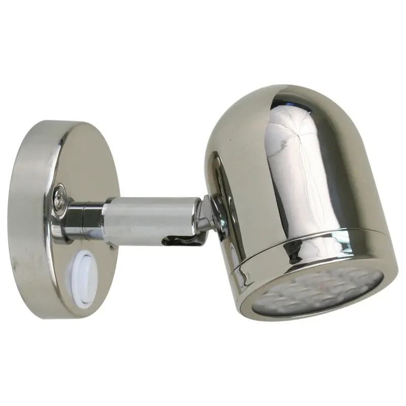 Scandvik 304 Stainless Steel Led Reading Light – Wide Input Range (8–30V) [19053P] 1