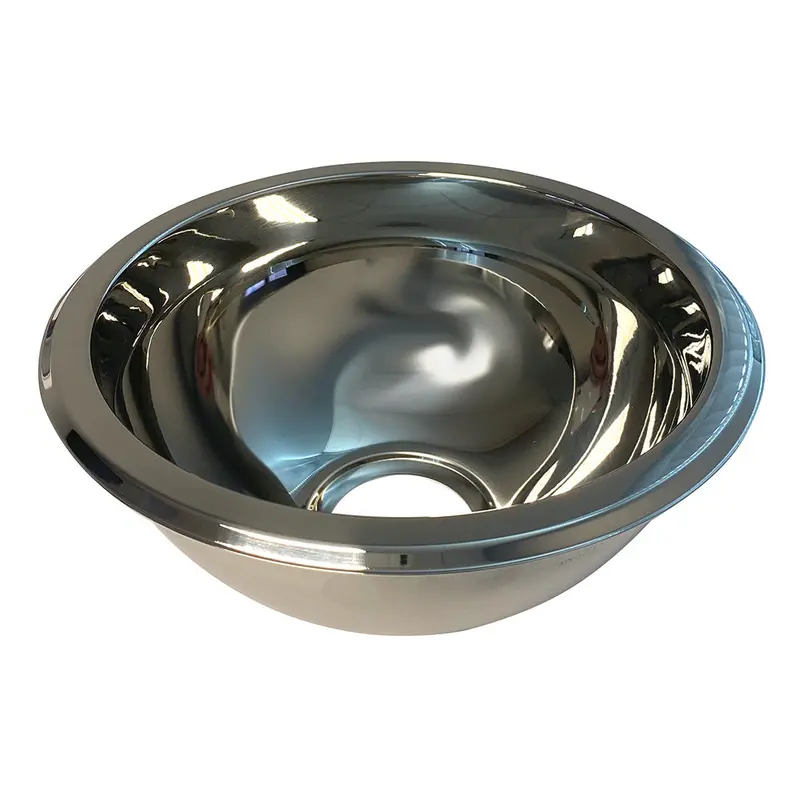 Scandvik 9" × 4" Stainless Steel Sink Basin – Mirror-Finish Compact Utility Sink [10923] 1