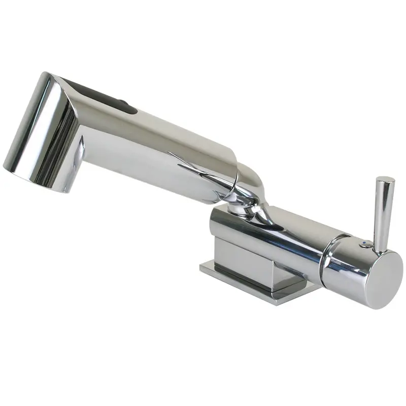 Scandvik Chrome Single-Level Mixer – Compact Faucet & Shower Combo 1