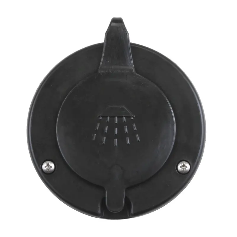 Scandvik Matte Black Replacement Cap For Recessed Shower Assemblies 1