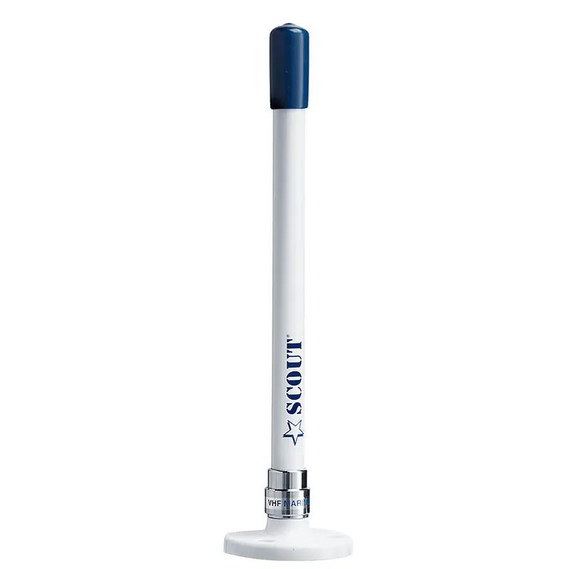 Scout 9-Inch White Stubby Vhf Antenna – Quick-Mount Design, Includes Rg-58 Cable & Ks-10 Connector 1