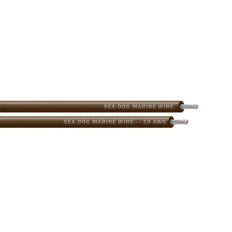Sea-Dog 18 Awg Brown Marine Primary Wire – 100-Foot Spool 1
