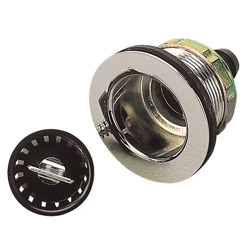 Sea-Dog 2-Inch Sink Drain Assembly With Strainer And 5/8-Inch Barb Outlet (517526-1) 1