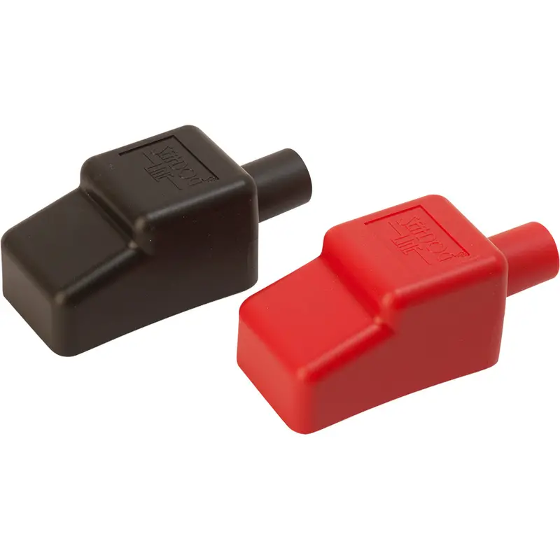 Sea-Dog Red/Black Battery Terminal Covers – 5/8-Inch Diameter 1