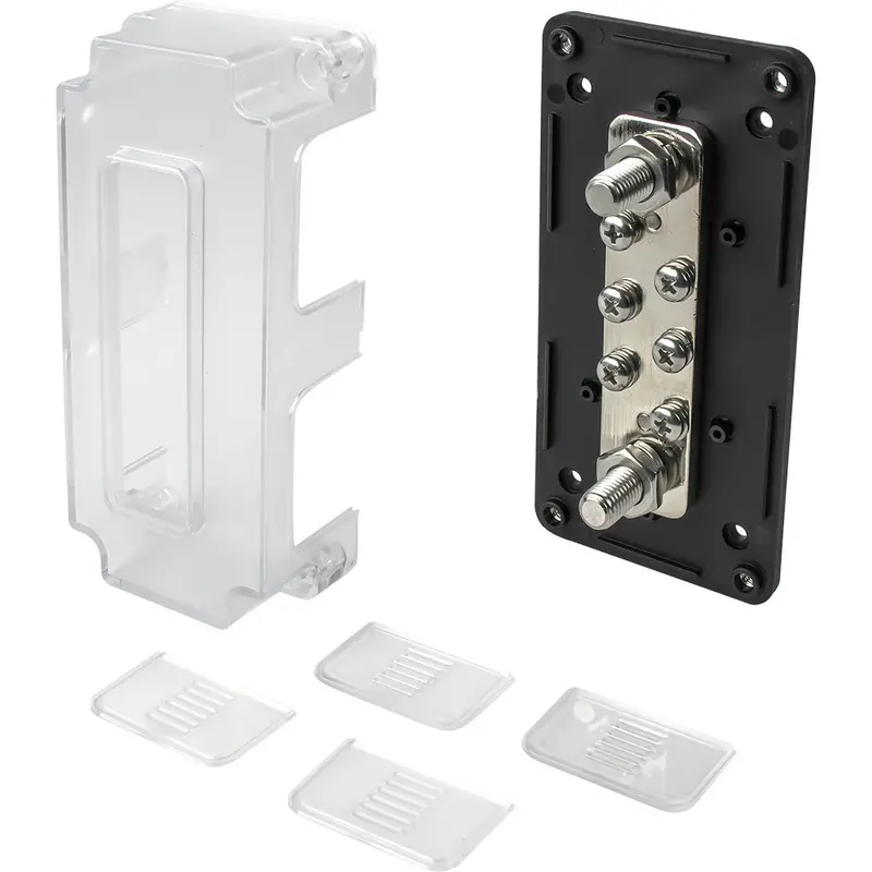 Sea-Dog Single Bus Bar With Cover – 6-Terminal Marine Electrical Distribution – 426692-3 1