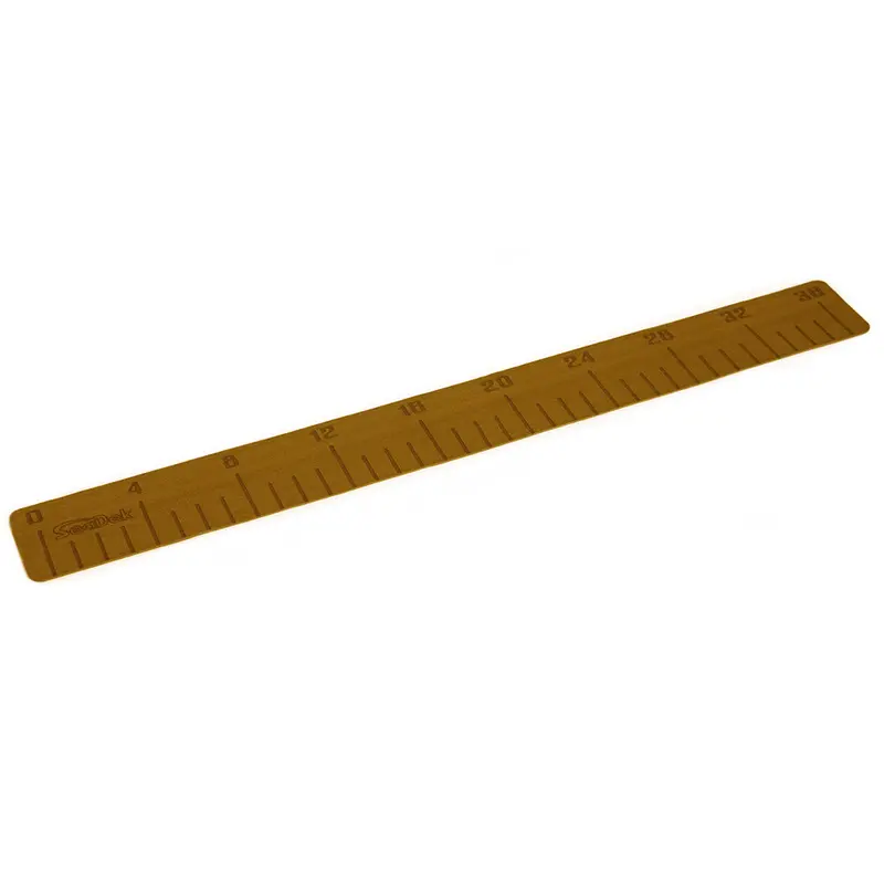 Seadek 36-Inch Fish Measuring Ruler – Mocha Brushed Finish With Logo 1