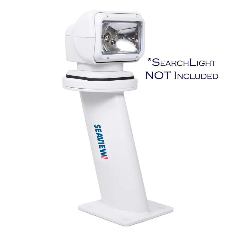 Seaview 12-Inch Aft-Leaning Mount For Searchlights & Thermal Cameras – 7" × 7" Base Plate 1