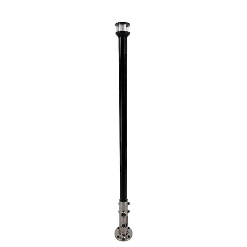Seaview 24-Inch Manual Folding Navigation Light Post – 316 Stainless Steel Base, Black Led Masthead Light [Svmhb124Ledssb] 1