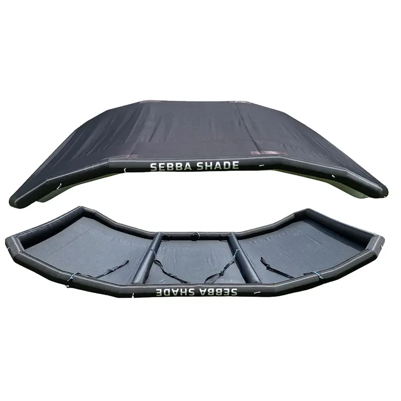 Sebba Shade 8 Ft × 12 Ft Black Sun Shade Canopy – Designed For Boats 26 Feet And Longer 1