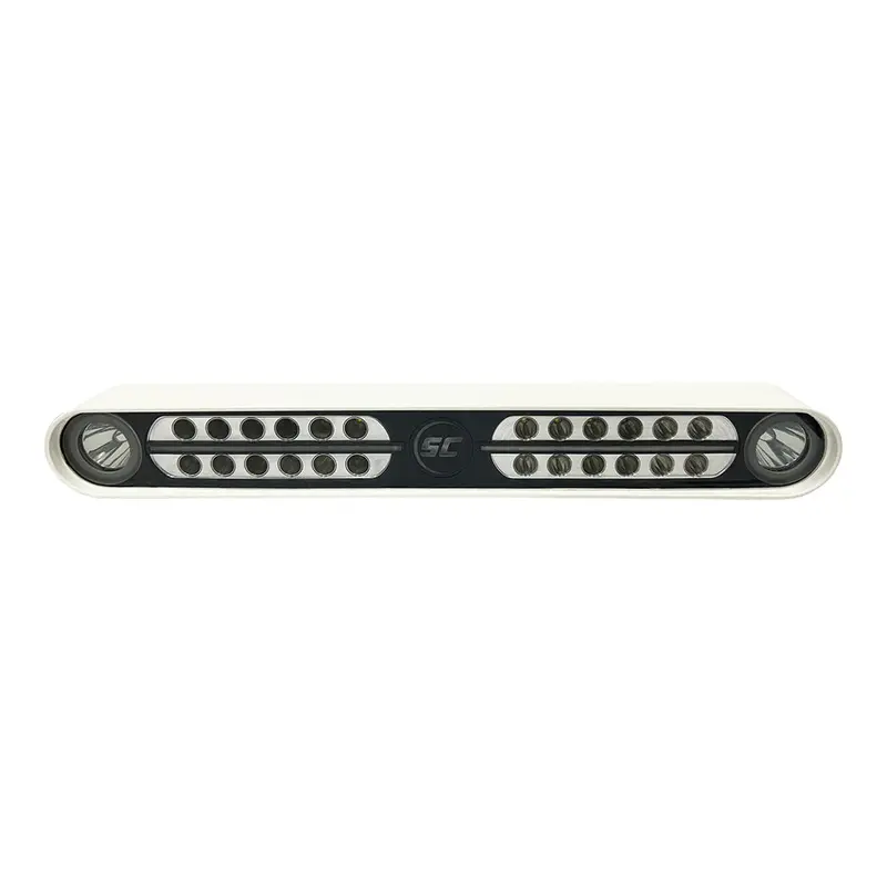 Shadow-Caster Eagle Ray Led Light Bar – White Housing, Dual-Optic Beam Pattern 1