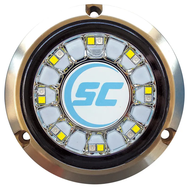 Shadow-Caster Scr-16-Bw-Bz Blue/White Color-Changing Underwater Light – 16-Led Bronze Housing, Rgb Mode 1