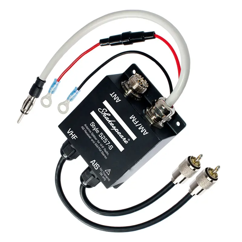 Shakespeare 5257-S Vhf/Ais/Am-Fm Antenna Signal Splitter – Passive 3-Way Distribution [5257-S] 1