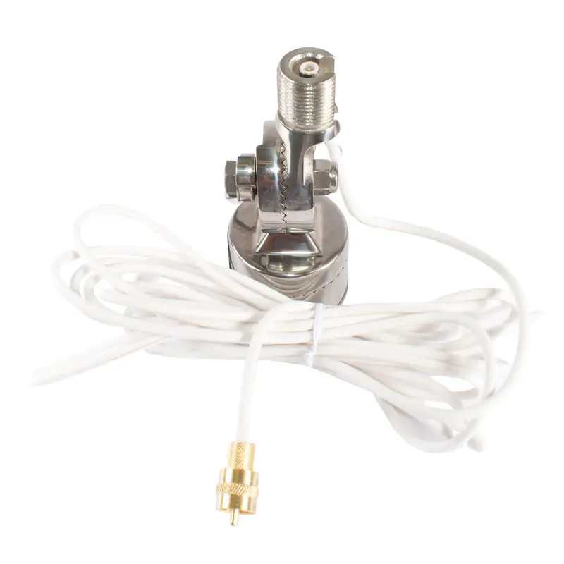 Shakespeare Quick Connect Stainless Steel Rail Mount With Cable For Quick Connect Antennas (Qcm-Sr) 1