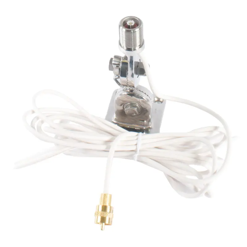 Shakespeare Quick Connect Stainless Steel Surface Mount With Cable For Quick Connect Antennas (Qcm-S) 1