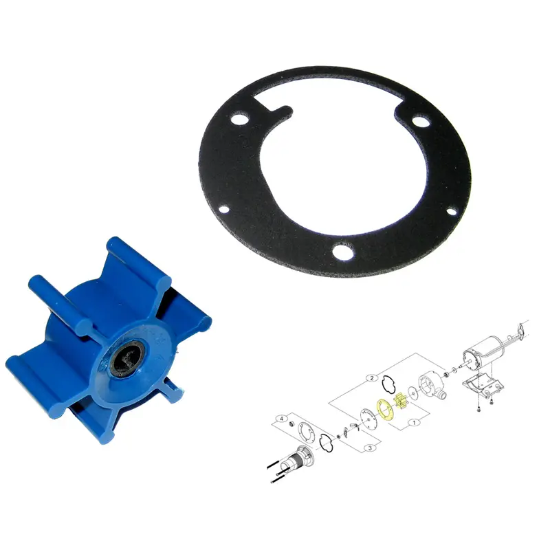 Shurflo 3200 Series Macerator Impeller Repair Kit With Gasket 1