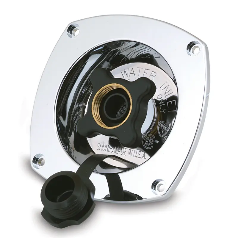 Shurflo By Pentair Wall-Mount City Water Pressure Regulator – Chrome Finish [183-029-14] 1