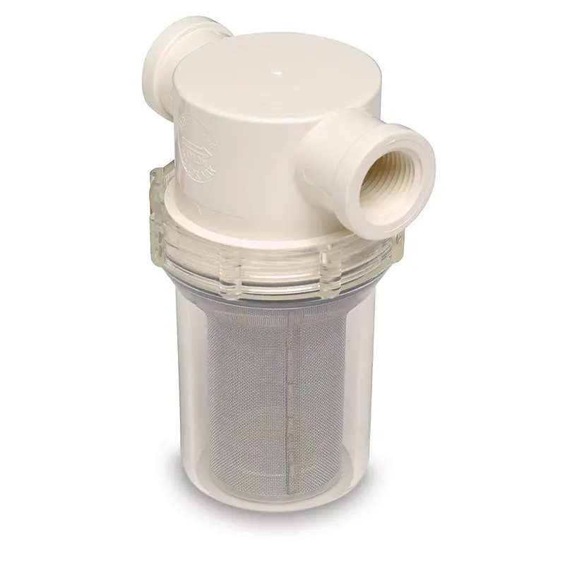 Shurflo Pentair 3/4" Raw Water Strainer With Bracket & Fittings – 50-Mesh [253-221-01] 1