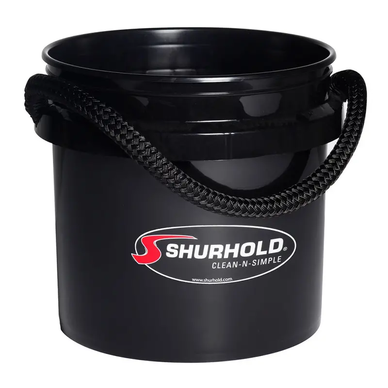 Shurhold 3.5-Gallon Rope-Handle Bucket – Black, Worlds Best Series 1