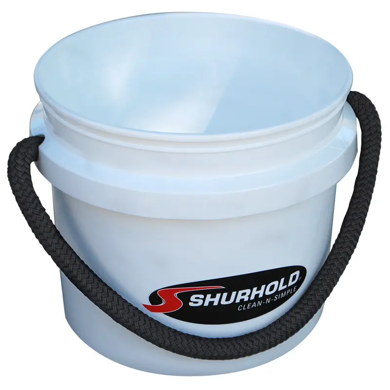 Shurhold 3.5-Gallon Rope-Handle Bucket – White, Worlds Best Series 1